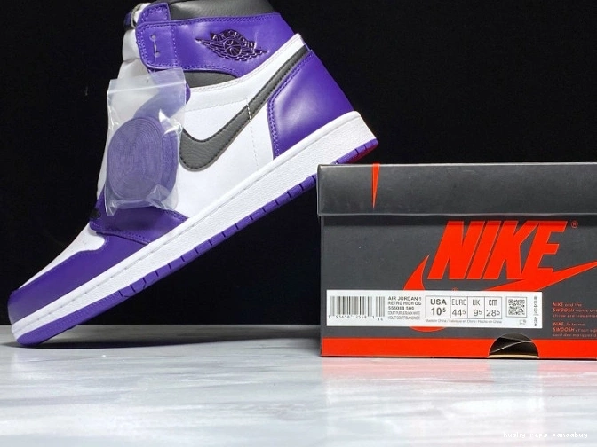 Rep Husky Court Air Jordan 1 High Purple OG 555088-500 0822